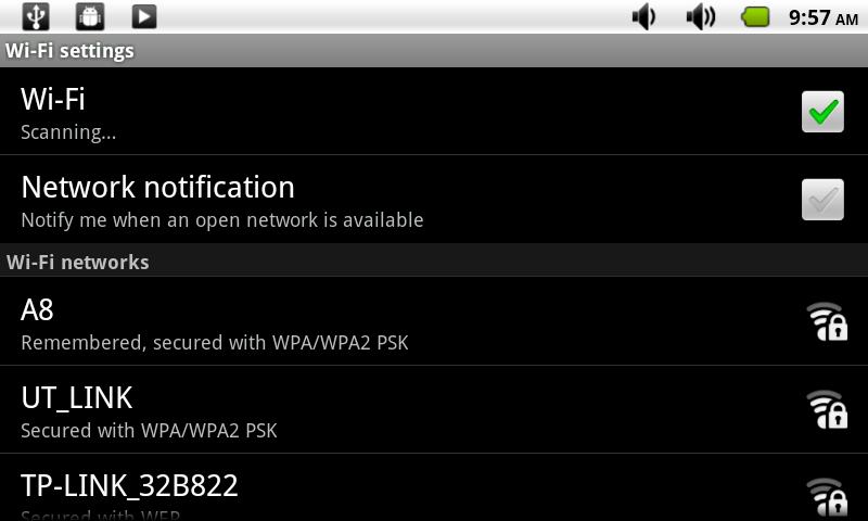 Wi-Fi S tabletem TAB S73 se můžete připojit k internetu pomocí Wi-Fi. 1. Stiskněte Nastavení, dále Bezdrátová připojení a sítě. 2. Stiskem na položku WiFi ji spustíte.