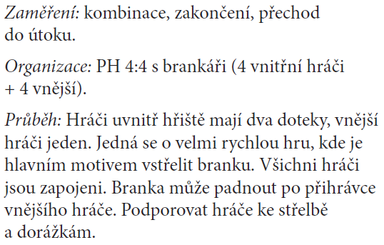 Úkolem je strefit medicinbal tak aby přešel soupeřům přes čáru.