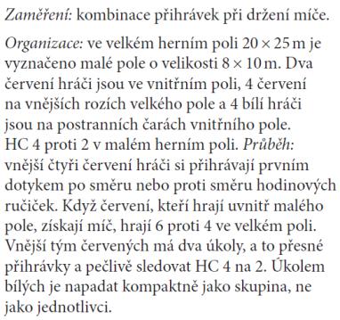 8 Příprava na sportovní specializaci fotbal (spolupráce hráčů při držení míče)