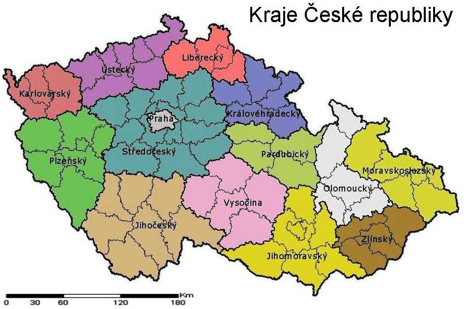 PRAKTICKÁ ČÁST 5 LOKALITA Posuzovaný objekt se nachází v Jihomoravském kraji okresu Blansko v obci Šebetov. 5.1 JIHOMORAVSKÝ KRAJ Obr. č.