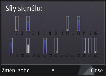 Určování polohy (GPS) 76 Chcete-li službu A-GPS vypnout, zvolte možnost Menu > Aplikace > GPS data a Volby > Nastavení polohy > Metody polohy > Asistované GPS > Volby > Vypnout.