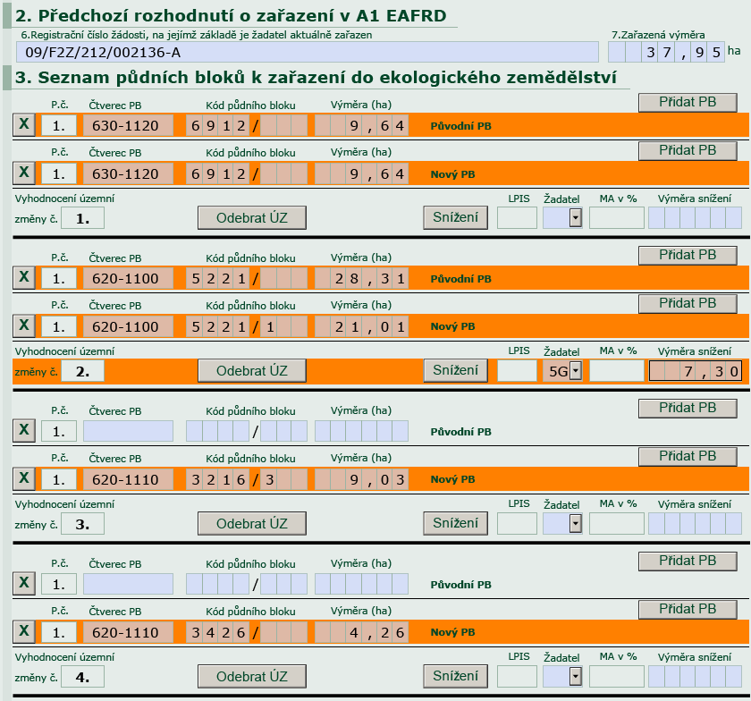 AEO Při zápisu územní změny (ÚZ) musí ţadatel respektovat dvě základní pravidla: 1.