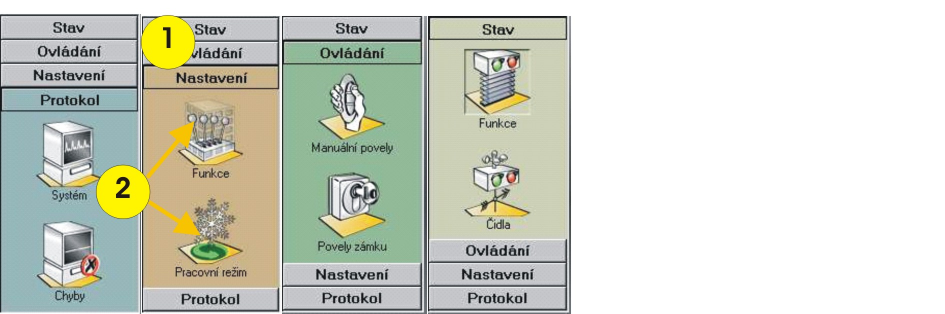 7.6 Navigátor Zde jsou zadávána všechna nastavení, parametry a příkazy. S touto částí softwaru budete pravděpodobně pracovat nejčastěji; proto doporučujeme pročíst si tento bod pozorně.