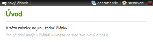 Zde pak můžete vkládat novou stránku kliknutím na položku Nová stránka, pomocí šipek stránky libovolně přesunovat, kliknutím na položku Vlastnosti lze stránku přejmenovat.