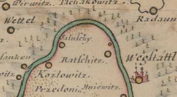a horských pásem. Popsem jsou rozlšeny některé vodní toky (např. Elb.fl.) včetně pramenů a významné regonální lokalty jako např. Rbenzahls Luft garden (obr. 1).