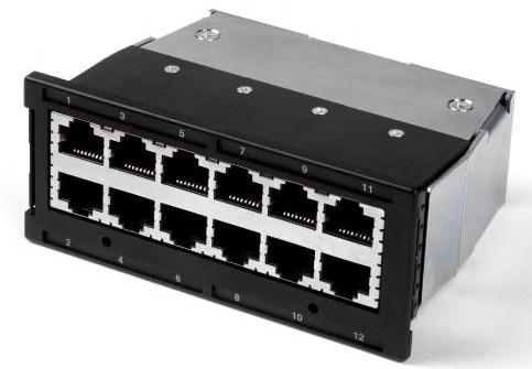 Datová centra předkonektorovaná řešení Předkonektorovaný metalický kabelážní Plug&Go systém: MRJ21 > 100 Mbit/s (až 96 portů 1U) > 1