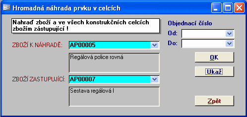 20 Title of this help project Ovládací prvky karty provede náhradu zruší prováděnou akci a zavře okno 1.