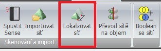 18 Lokalizovat síť Byl přidán příkaz Lokalizovat síť. Po kliknutí na tento příkaz se objeví okno, kde můžete lokalizovat síť a to buď přesně nebo pomocí souřadného systému.