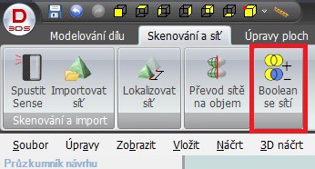 15 Boolean se sítí Do nové verze byl přidán příkaz Boolean se sítí.