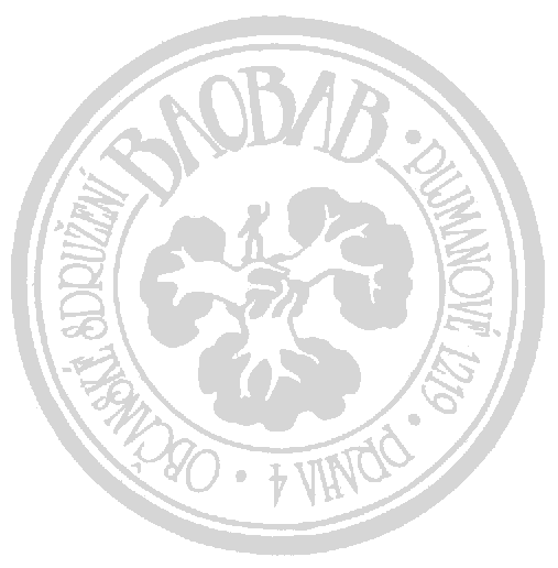 MĚSÍČNÍ AKTUALITY BAOBABU ŘÍJEN 2015 Posláním organizace Baobab je poskytovat podporu lidem s duševním onemocněním především psychotického okruhu, aby běžný život zvládali samostatně a spokojeně.