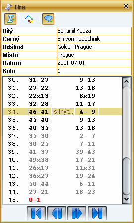 Uživatelská příručka D.3.2 Nástroj Hra Nástroj lze vyvolat z menu Nástroje Hra. Okno (viz Obr.