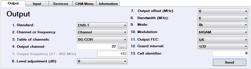 29. nastavte Network identifier na hodnotu 12750 a Original network identifier na 8395 30. klikněte na Accept 31.