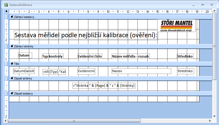 UTB ve Zlíně, Fakulta technologická 46 Takţe například pro textové pole leţící pod nadpisem Datum: Nástroje návrhu sestavy Textové pole Umístit vhodně do těla sestavy smazat doplňující text (zde není