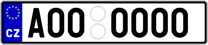 200 mm UTB ve Zlíně, Fakulta aplikované informatiky, 2012 28 Dvouřádkové registrační značky pro osobní vozidla 340 mm Obr. 19.