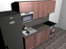 VNITŘNÍ VYBAVENÍ > Kuchyňská linka, koupelna, nábytek Kuchyňská linka DECODOM Mobilní dřevostavby je možné vybavit kuchyňskými linkami DECODOM.