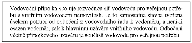 VODOVODNÍ