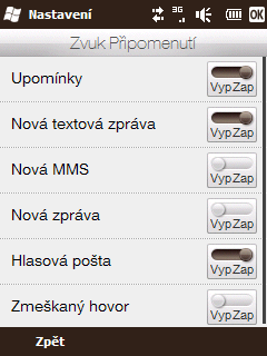 Kapitola 13 Správa telefonu 191 Změna vyzváněcího tónu a typu vyzvánění 1. Na Výchozí obrazovce se přesuňte na kartu Nastavení a klepněte na položku Zvuky. 2.