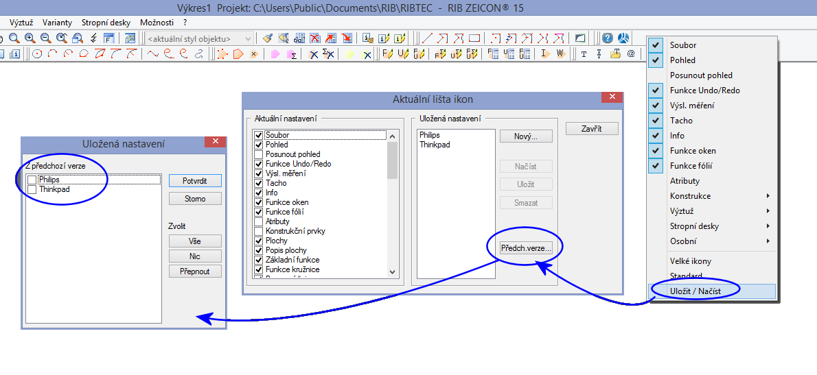 Zadané vstupy do RTool se tímto krokem předávají do zvoleného externího softwaru výrobce. Předpokladem této funkcionality jsou uvedení nebo vyšší programové verze softwaru výrobce.