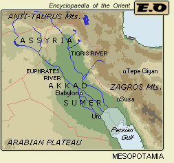 Staroorientální státy Mezopotámie - rozvinutá zemědělská a obchodní oblast mezi řekami Eufrat a Tigris - několik národů, kultur, státních útvarů (např.