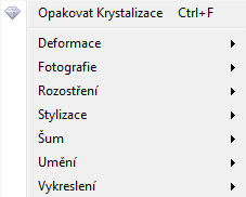 nebo maskování rozostření. Dále program nabízí v této oblasti možnost provádět korekci šumu různými pokročilými filtry.