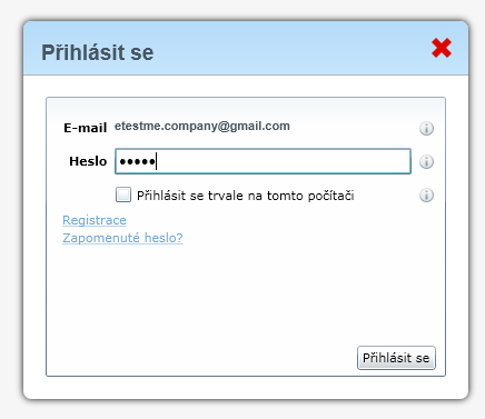 Ověřovací e-mail pak obsahuje tuto informaci: Vážený uživateli, Děkujeme Vám za registraci v aplikaci etestme.com. Potvrďte prosím Vaši registraci kliknutím na: Ověřit.