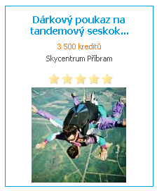 NOVÉ BENEFITY - ADRENALIN PRO CELOU ČR Tandemové seskoky jsou nejjednodušší cestou jak zažít to, o čem jste doposud pouze snili, anebo jste nevěděli jak tuto "bláznivou" myšlenku uskutečnit!