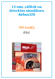 NOVÉ BENEFITY - ADRENALIN V PRAZE Adrenalin - ipilot Usaďte se do pilotní kabiny tryskového dopravního letadla simulátoru Airbus 320, který je tak realistický, že jej piloti používají při trénincích