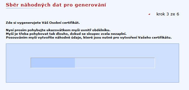 pohybem kurzoru myši v bledě modrém obdélníku dojde k jeho