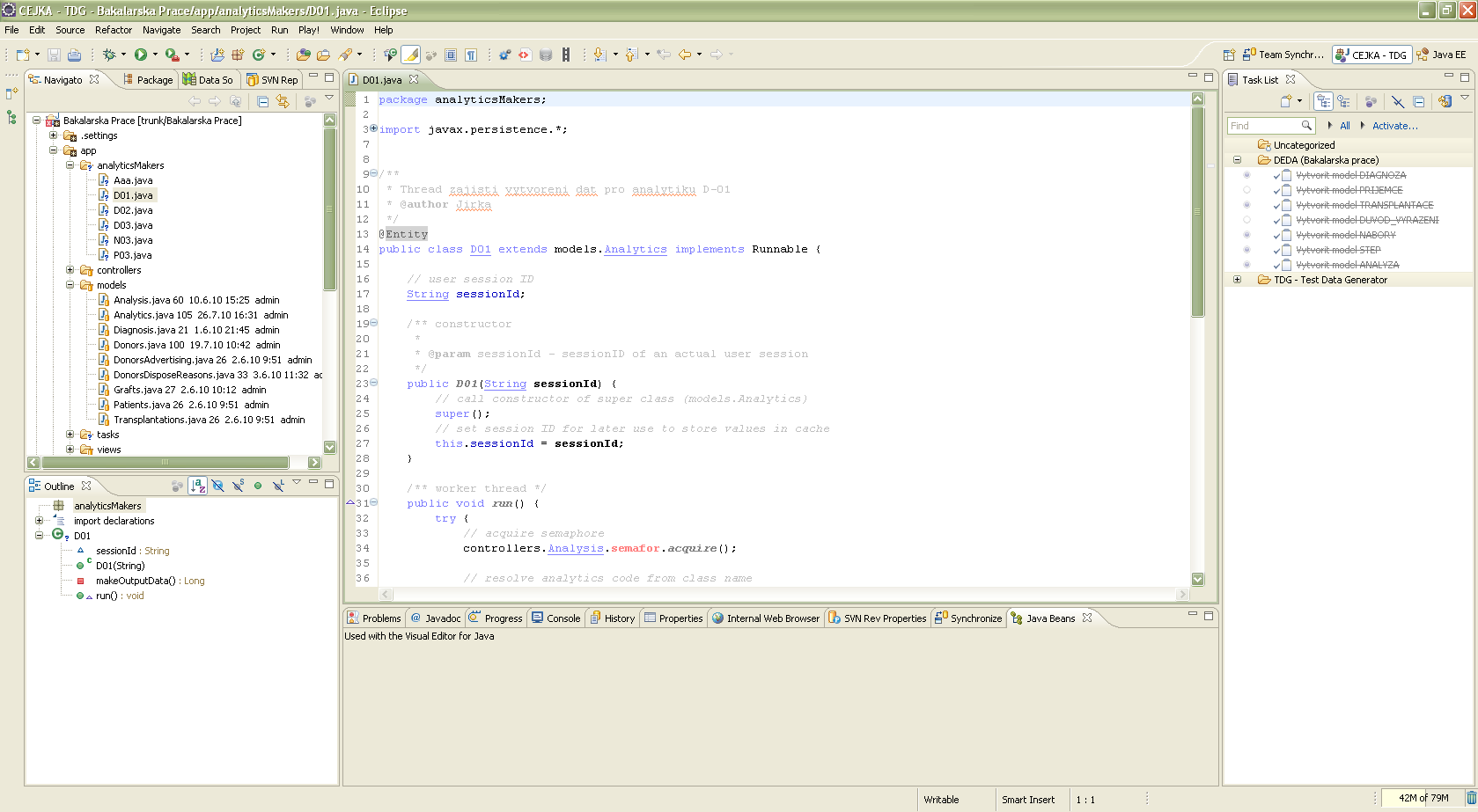 Eclipse bylo původně jen Java IDE. Postupem času se však stalo univerzální platformou pro mnohé jiné projekty, jazyky a Frameworky, modelování, reportování atp.