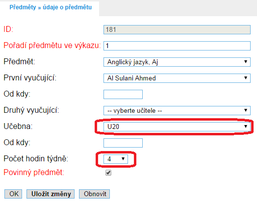 4.1.2 Rozvrhy hodin V této sekci dochází k vytváření veškerých rozvrhů na škole. Po kliknutí na tlačítko Rozvrhy hodin se vám zobrazí výpis již hotových rozvrhů (Obrázek 28).