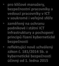 MBA: Ma age e t a ky er eti ká bezpeč ost a Tříse estrál í progra Vysoká škola CEVRO Institut Český i stitut a ažerů i for ač í ezpeč osti ČIMIB Asociace o ra ého a ezpeč ost ího prů yslu (AOBP)