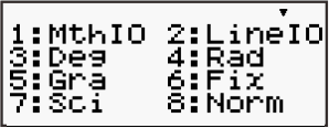 Indikátor: SSB A M STO RCL STAT CMPLX MAT VCT Math D R G FIX SCI Disp Význam: Druhá funkce klávesy po stisknutí klávesy 2nd. Alfabetická notace (A ~ D, M, X ~ Y) aktivována. V paměti je uloženo číslo.