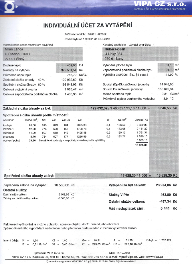 Návratnost investice do zateplení a výměny oken Plocha stěn objektu 1179,7 m 2 Plocha oken 875 m 2 Plocha na zateplení 1179,7 875 = 304,7 m 2 Cena fasádního polystyrénu EPS 70 F 16 cm, 50x100 cm, je