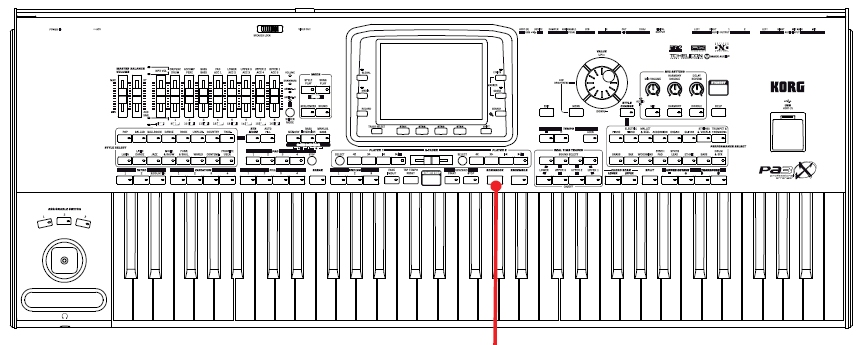 SongBook 77 Míchání dvou songů SongBook Jednou z nejvýznamnějších vlastností Pa3X je hudební databáze, která umožňuje organizovat styly a songy (ve formátech MID, KAR a MP3), kvůli snadnému nalezení.