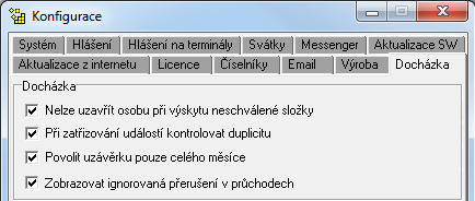 - V měsíčním výkazníku upraveno pamatování velikostí panelů - V konfiguraci přidána možnost definování konfiguračních karet pro TPC/E a AXT terminály definice se provádí na záložce Číselníky na