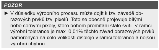 Použití dle stanoveného účelu Tento přístroj je určen pouze k promítání fotografií v uzavřených prostorách.