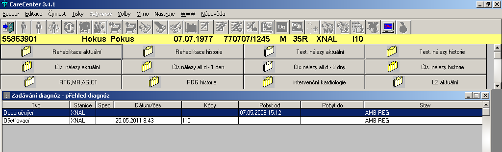 Informatika ve zdravotnictví 17 Pravidla pro evidenční část (za lomítkem): XXXX Evidenční číslo u narozených do roku 1954 je třímístné, u narozených od roku 1954 je čtyřmístné s tím, že součet