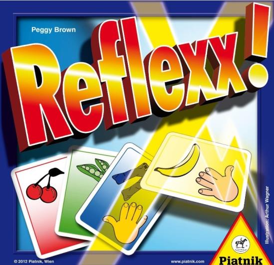 Hra obsahuje: 36 karet s obrázky Reflexx! hra, která procvičí rychlou reakci.
