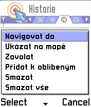 5. Pr chdce pr nastavení výpčtu trasy pr pěší chůzi. Nápvěda Kntakty > Vyhledat adresu pr vyhledání adresy vybrané sby ze seznamu kntaktů. Nápvěda Plánvat cestu Pznámka: vyberte tut mžnst: 1.