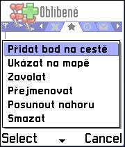 Psunut dlů pr psunutí vybrané plžky v seznamu jednu pzici níže. Smazat pr smazání vybrané plžky ze seznamu. Smazat vše pr smazání všech plžek seznamu.