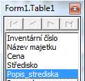 Jestliže chceme zobrazit pouze pole (nemusí být všechna) některého záznamu tabulky, můžeme k tomu použít komponentu TD- BEdit.