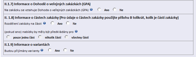 Logické vazby k bodu II.1.4): - Zadavatel povinně vyplní pouze jednu ze 2 nabízených možností Počet nebo (je-li to relevantní) maximální předpokládaný počet - (celé číslo, 3 číslice).