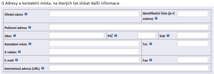 PSČ Zadavatel uvede poštovní směrovací číslo obce (text, 6 znaků z toho 5 číslic a 1 mezera), např. PSČ Kladna 1 je 272 01. V případě PSČ zahraničního subjektu se uvede prvních 10 textových znaků.