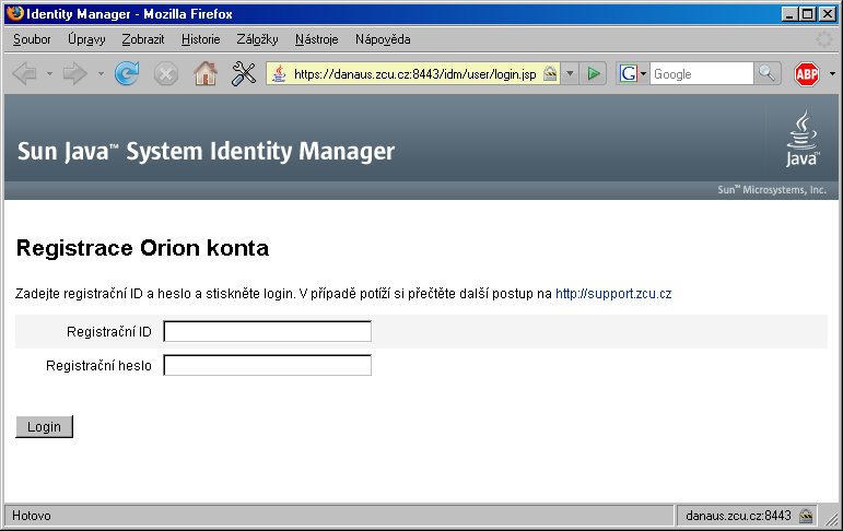 6 2. Jak získat konto v síti WEBnet Obrázek 2.3: Přihlašovací obrazovka registračního programu. velká písmena, číslice, interpunkční znaménka, ostatní znaky.