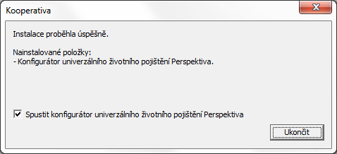 První instalace aplikace [] Spusťte instalační soubor KoopP7BN*.exe.