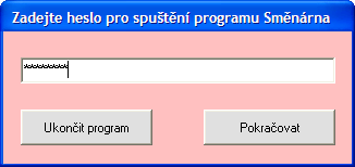 1.2 První spuštění programu Po instalaci naleznete program Směnárna v menu Programy operačního systému, nebo ve složce, do níž byl nainstalován a odkud jej spustíte kliknutím na soubor Smenarna.exe.