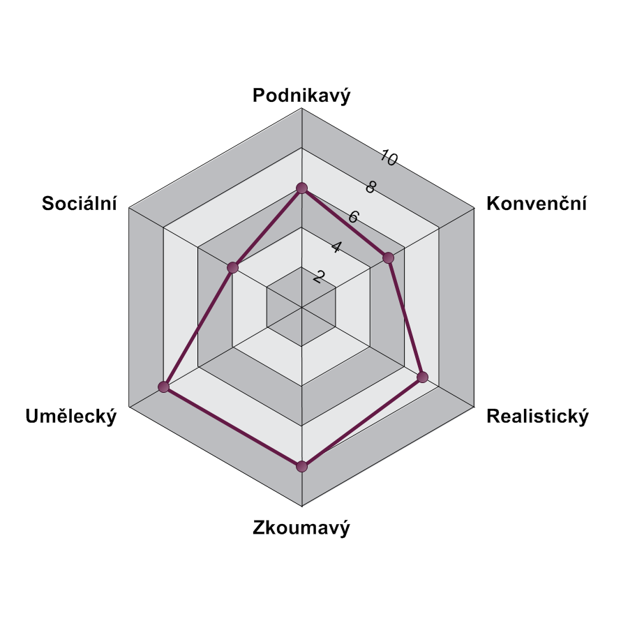 Posudek s výkldem Ell Explorer Profesní činnosti 2 prosine 2 Profesní činnosti Bylo zjištěno, že s osonostními hrkteristikmi se pojí rozličné profesní zájmy.