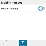 13 z 23 Zap./Vyp. přístupového bodu Vyberete možnost Síť a připojení. Dále zvolíte Mobilní hotspot.