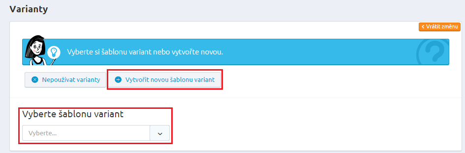 variantní produkt může mít své specifické vlastnosti (kód zboží, cenu, skladovou dostupnost, popisy, apod.) a vy tak nejste ničím limitováni.