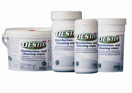 DESTIX MK75 sada produktů pro rychlou, jednoduchou a účinnou desinfekci: - neobsahují ethylalkohol, aldehydy, formaldehydy ani fenoly - účinné za pouhou 1 minutu - šetrné k povrchům (vhodné také pro